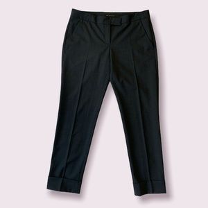 Theory Gray Treeca 2 Traceable Wool Dress Pants w/ Pockets